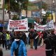Protestors walking the streets of San Francisco’s Mission District. Thousands of people walked in a protest against the increased immigration raids across the country and unrest in Los Angeles. Photo by Magaly Muñoz